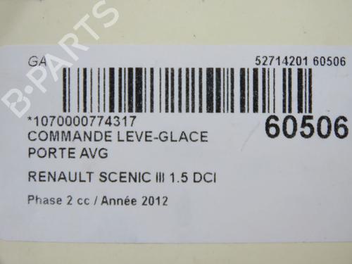Left front window switch RENAULT SCÉNIC III (JZ0/1_) 1.5 dCi | BP37252382I27 - Image 5