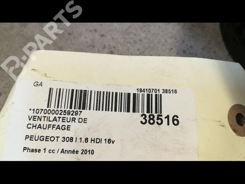 Heater blower motor PEUGEOT 308 I (4A_, 4C_) 1.6 HDi | BP9610870M62 