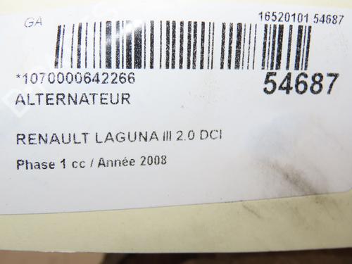 Alternator RENAULT LAGUNA III (BT0/1) 2.0 dCi (BT07, BT0J, BT14, BT1A, BT1S) | BP28967092M7