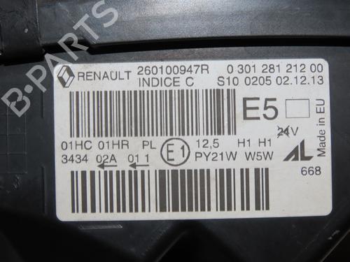 Right headlight RENAULT CAPTUR I (J5_, H5_) 1.5 dCi 90 (J5N4, J5M5, J5MW, J5M6, J5AL, J5AJ) | BP35747515C29 - Image 7