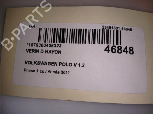 Used Tailgate lift support VW POLO V (6R1, 6C1) 1.2 (60 hp) 14880234