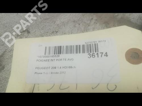 Front left interior door handle PEUGEOT 208 I (CA_, CC_) 1.4 HDi | BP9601643I13 