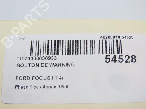 Used Warning switch FORD FOCUS I (DAW, DBW) 1.4 16V (75 hp) 29195992