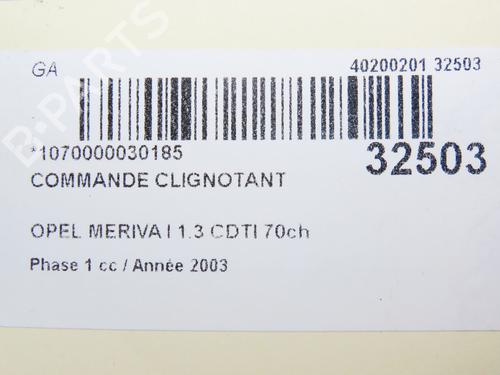 Steering column stalk OPEL MERIVA A MPV (X03) 1.7 CDTI (E75) | BP9592995I23 - Image 2