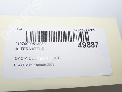 Used Alternator Alternator DACIA DUSTER (HS_) 1.5 dCi 4x4 (109 hp) 33948356 33948356