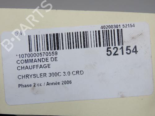 Used Climate control Climate control CHRYSLER 300C Touring (LX, LE) 3.0 CRD (218 hp) 40484810 40484810