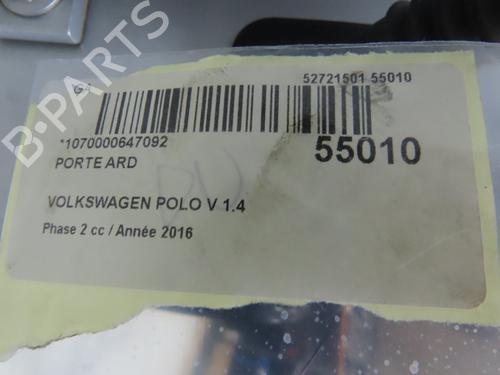Dør højre bagtil VW POLO V (6R1, 6C1) 1.4 TDI (75 hp) 31372111