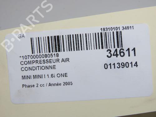 AC compressor MINI MINI (R50, R53) One | BP33711607M34 - Image 8