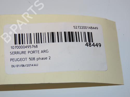 Used Rear left lock PEUGEOT 508 I (8D_) 2.0 BlueHDi 180 (180 hp) 16555840