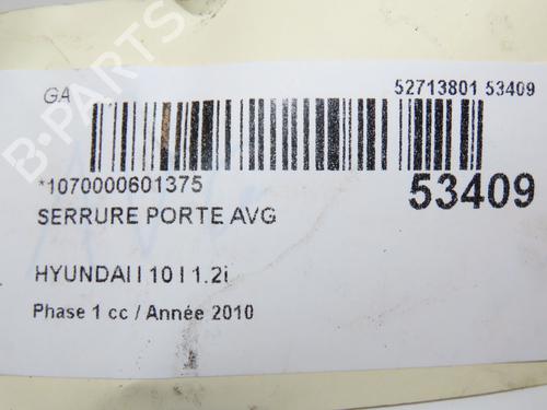 Front left lock HYUNDAI i10 I (PA) 1.2 | BP28802032C98 