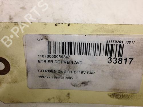 Right front brake caliper CITROËN C4 I (LC_) 2.0 HDi | BP14877198M104 