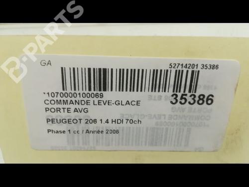 Left front window switch PEUGEOT 206 Hatchback (2A/C) 1.4 HDi eco 70 | BP9597391I27 