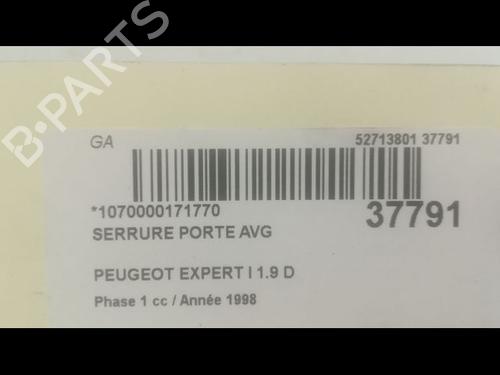 Used Front left lock PEUGEOT EXPERT Van (222) 1.9 D 70 (69 hp) 9601998