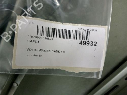 Motorhjelm VW CADDY III Box Body/MPV (2KA, 2KH, 2CA, 2CH) 1.9 TDI 4motion | BP18646078C1