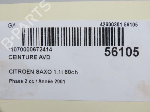 Used Front right belt tensioner Front right belt tensioner CITROËN SAXO (S0, S1) 1.1 X, SX (60 hp) 33477553 33477553