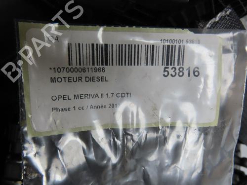Engine OPEL MERIVA B MPV (S10) 1.7 CDTI (75) | BP36493225M1  - Image 6