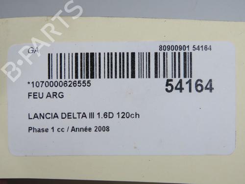 Used Left taillight Left taillight LANCIA DELTA III (844_) 1.6 D Multijet (844.AXC11, 844.AXC1A) (120 hp) 33279360 33279360