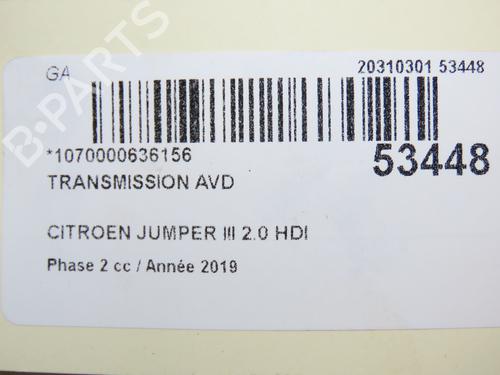 Used Right front driveshaft CITROËN JUMPER II Van 2.0 BlueHDi 130 (130 hp) 28829540