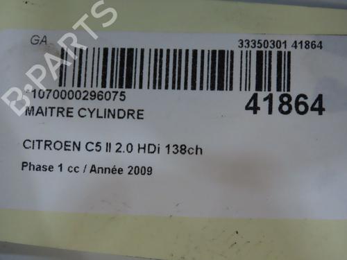 Used Brake master cylinder Brake master cylinder CITROËN C5 III (RD_) 2.0 HDi (RDRHD8, RDRHDJ, RDRHR8, RDRHRJ) (136 hp) 34457044 34457044