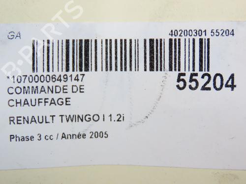 AC-Styringsenhed/Manøvreenhed RENAULT TWINGO I (C06_) 1.2 (C066, C068) | BP29294183I5 
