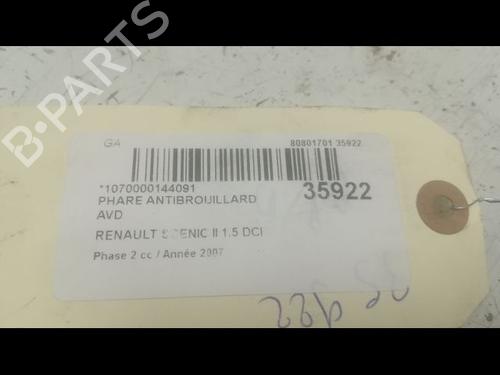 Used Right front fog light Right front fog light RENAULT GRAND SCÉNIC II (JM0/1_) 1.5 dCi (JM1E) (106 hp) 9600225 9600225