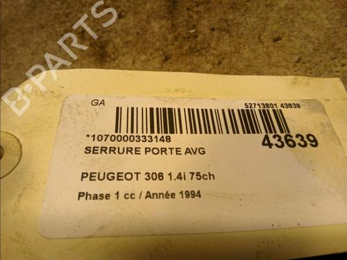 Used Front left lock PEUGEOT 306 Hatchback (7A, 7C, N3, N5) 1.4 (75 hp) 9755998