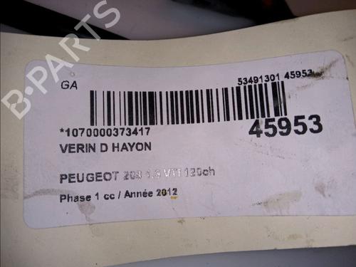 Tailgate lift support PEUGEOT 208 I (CA_, CC_) 1.6 VTi | BP14880198C138