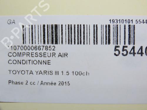 Used AC compressor TOYOTA YARIS (_P13_) 1.5 Hybrid (NHP130_) (101 hp) 30867328