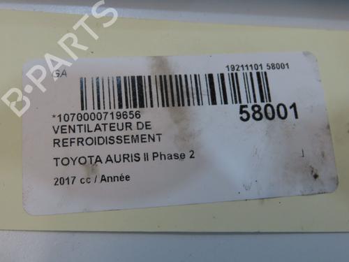 Used Radiator fan Radiator fan TOYOTA AURIS Estate (_E18_) 1.8 Hybrid (ZWE186_, ZWE186R, ZWE186H) (136 hp) 36345223 36345223