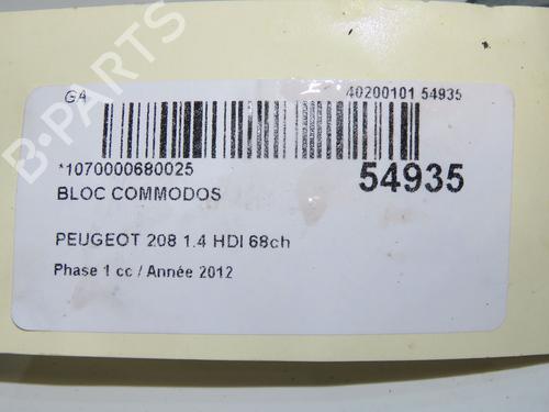 Used Steering column stalk PEUGEOT 208 I (CA_, CC_) 1.4 HDi (68 hp) 31274356