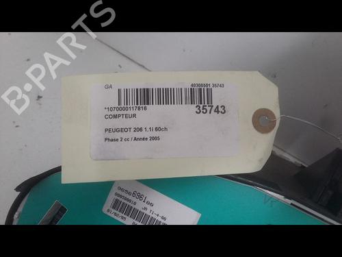 Instrument cluster PEUGEOT 206 Hatchback (2A/C) 1.1 i | BP23174754C47 