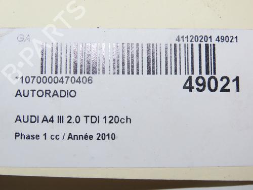 Radio AUDI A4 B8 (8K2) 2.0 TDI | BP30502413E6 - Image 9