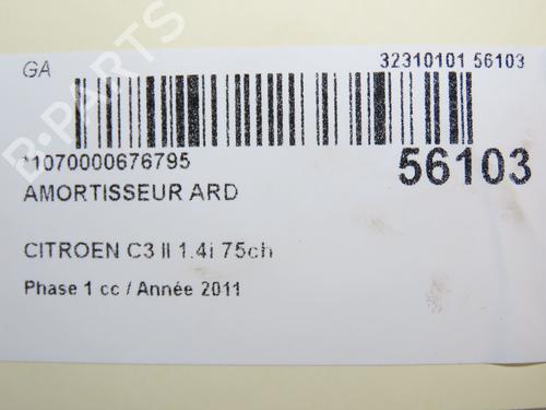 Used Right rear shock absorber CITROËN C3 II (SC_) 1.4 (73 hp) 31120333