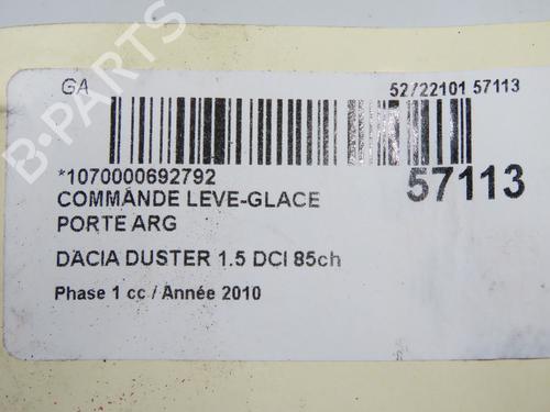 Interrupteur de vitre arrière gauche DACIA DUSTER (HS_) 1.5 dCi (86 hp) 32100505