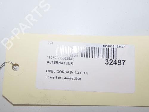 Used Alternator Alternator OPEL CORSA D (S07) 1.3 CDTI (L08, L68) (75 hp) 33836395 33836395