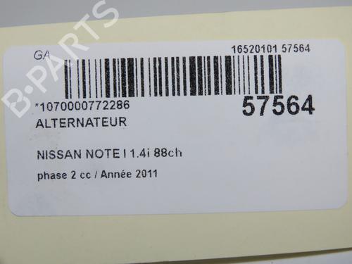 alternator-nissan-note-e11-ne11-2005-2006-2007-2008-2009-2010-2011-2012-2013-36819851 main image