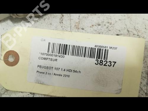 Instrument cluster PEUGEOT 107 (PM_, PN_) 1.4 HDi | BP9603338C47 