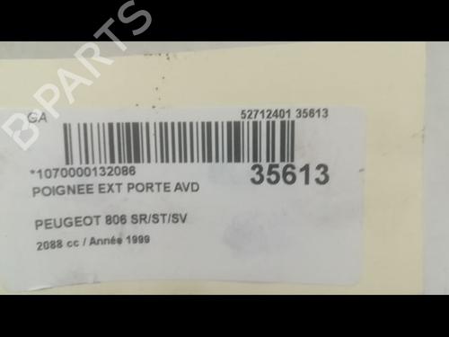 Used Front right exterior door handle PEUGEOT 806 (221) 2.1 td 12V (109 hp) 23175833