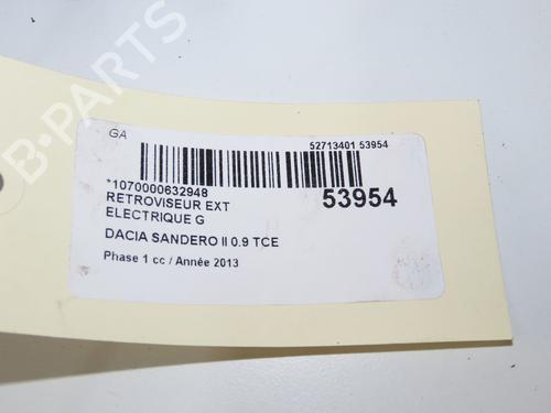 Left mirror DACIA SANDERO II TCe 90 (B8M1, B8MA, B8AC) | BP33444938C26  - Image 6