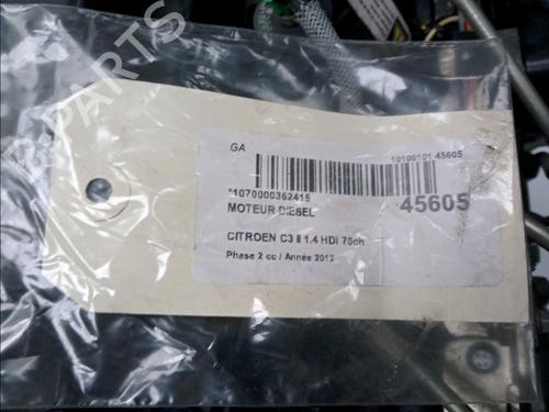Used Engine CITROËN C3 II (SC_) 1.4 HDi 70 (SC8HZC, SC8HR0, SC8HP4) (68 hp) 11098624