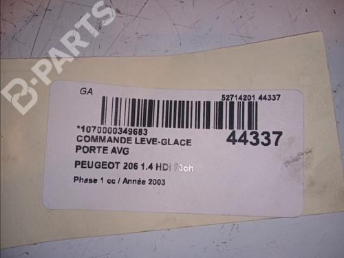 Left front window switch PEUGEOT 206 Hatchback (2A/C) 1.4 HDi eco 70 | BP11102964I27 