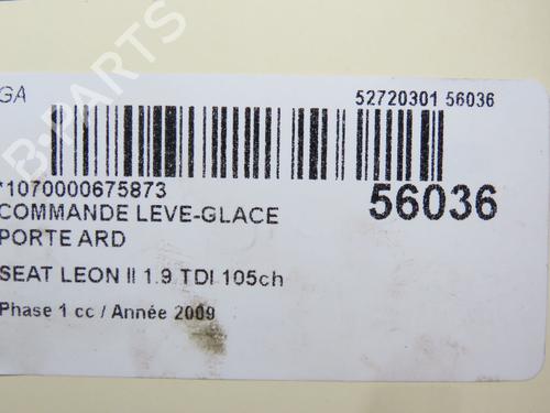 Right rear window switch SEAT LEON (1P1) 1.9 TDI | BP31155137I28 - Image 5