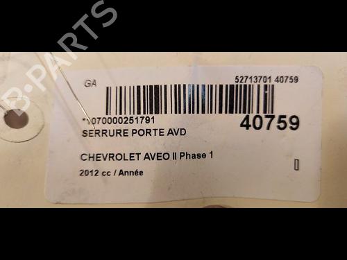 front-right-lock-chevrolet-aveo-saloon-t300-2011-36495177 main image