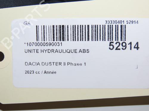 Bremsaggregat ABS für DACIA DUSTER (HM_) 1.3 TCe 150 (HMM3) (150 hp) 28967624