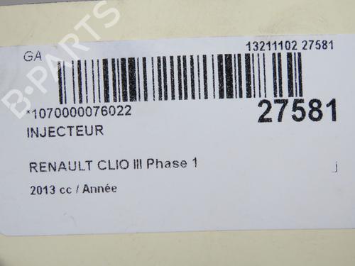 Used Injector Injector RENAULT CLIO III (BR0/1, CR0/1) 1.5 dCi (75 hp) 34528317 34528317