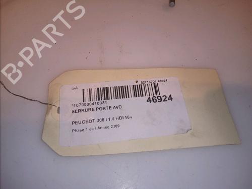 Front right lock PEUGEOT 308 I (4A_, 4C_) 1.6 HDi | BP13214041C97 