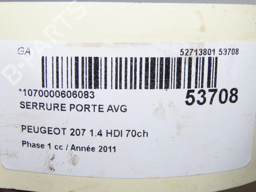 front-left-lock-peugeot-207-wa_-wc_-2006-2007-2008-2009-2010-2011-2012-2013-2014-2015-32223409 main image