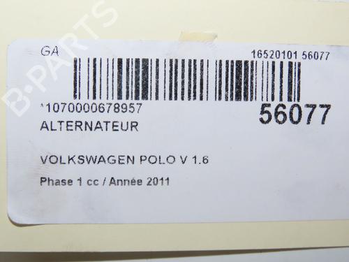 Generator VW POLO V (6R1, 6C1) 1.6 TDI | BP30486389M7