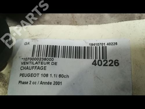 Heater blower motor PEUGEOT 106 II (1A_, 1C_) 1.1 i | BP9608404M62 