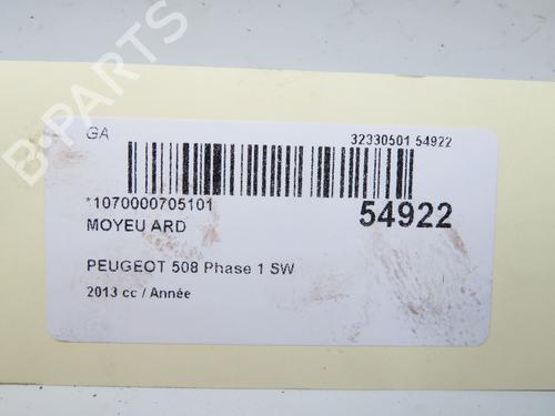 Used Right rear steering knuckle PEUGEOT 508 SW I (8E_) 1.6 HDi (115 hp) 31819567